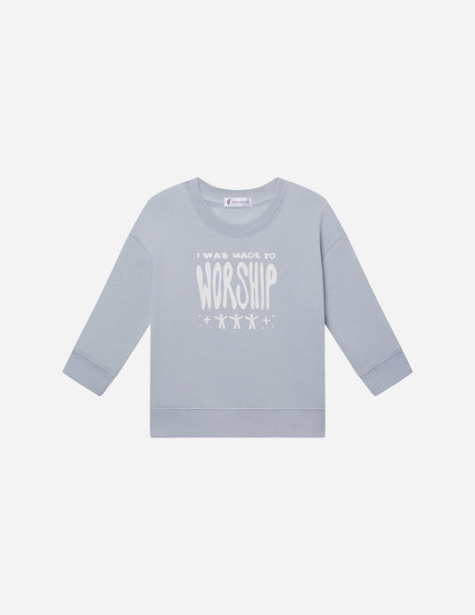 Elevated Faith Made To Worship Kids Crewneck - AVBL MRKT (1)