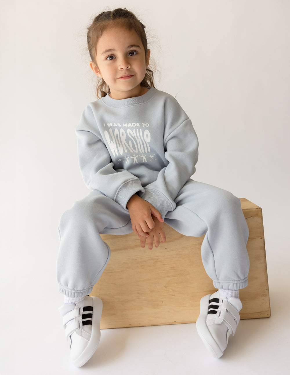 Elevated Faith Made To Worship Kids Crewneck - AVBL MRKT (7)