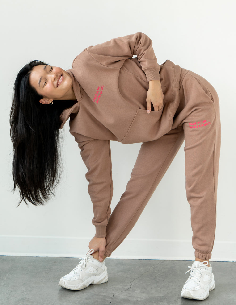 Elevated Faith Made in the Image of God Brown Unisex Sweatpant - AVBL MRKT (2)