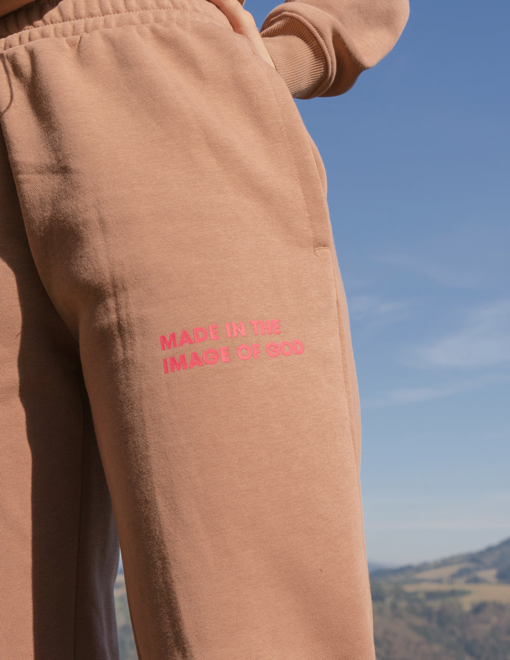 Elevated Faith Made in the Image of God Brown Unisex Sweatpant - AVBL MRKT (4)