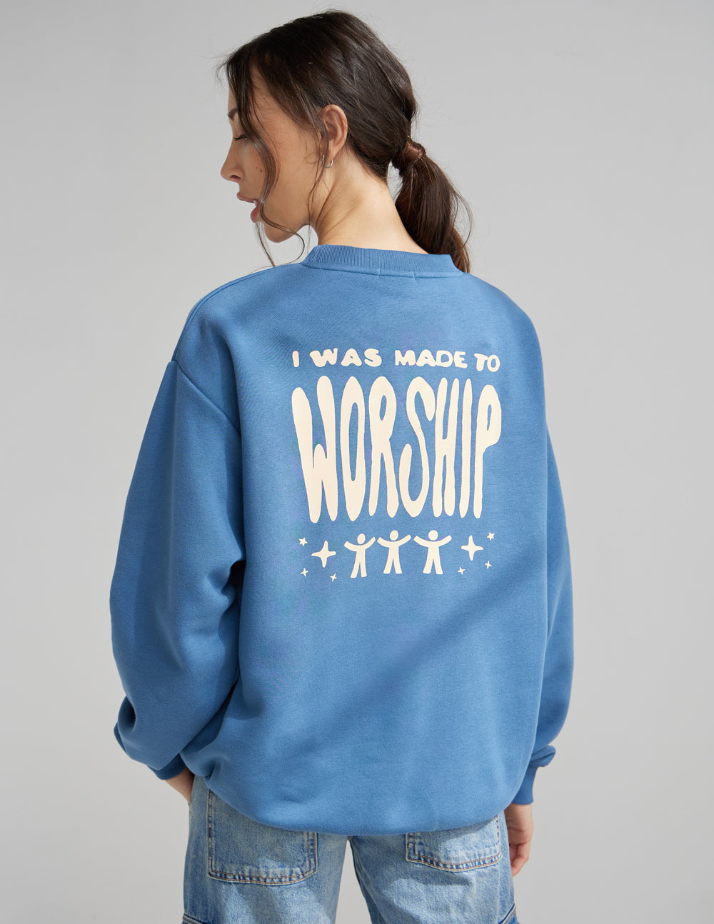 Elevated Faith Made to Worship Unisex Crewneck - AVBL MRKT (1)
