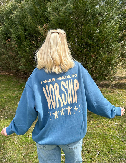 Elevated Faith Made to Worship Unisex Crewneck - AVBL MRKT (11)