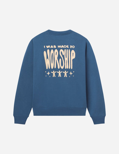 Elevated Faith Made to Worship Unisex Crewneck - AVBL MRKT (13)