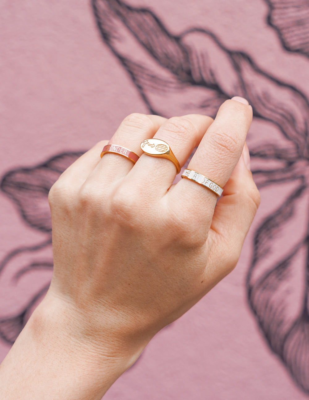 Elevated Faith Mauve Enamel Wonder Ring - AVBL MRKT (3)