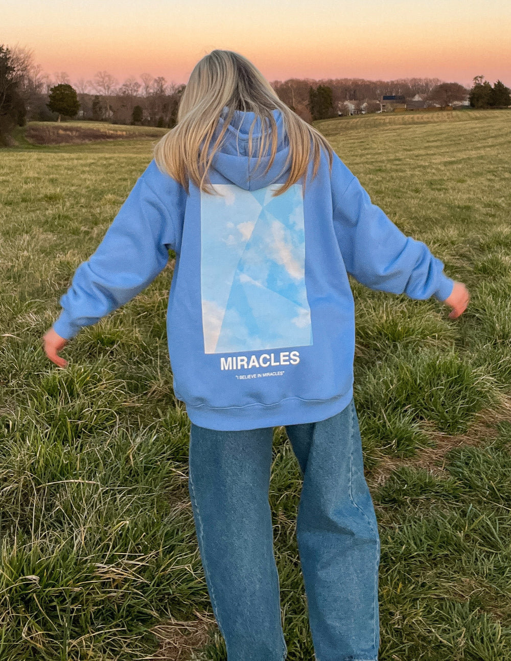 Elevated Faith Miracles Blue Unisex Hoodie - AVBL MRKT (3)
