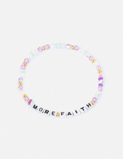 Elevated Faith More Faith Letter Bracelet - AVBL MRKT (1)