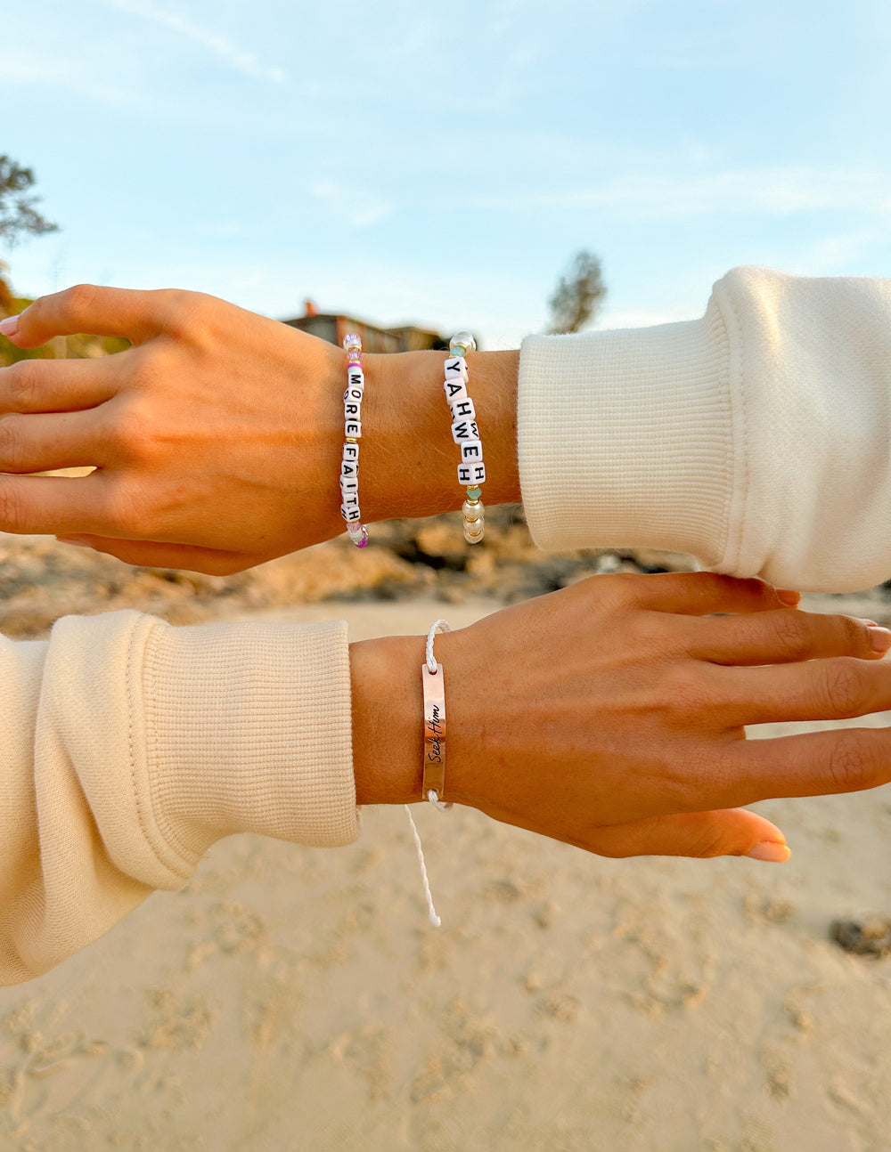 Elevated Faith More Faith Letter Bracelet - AVBL MRKT (2)