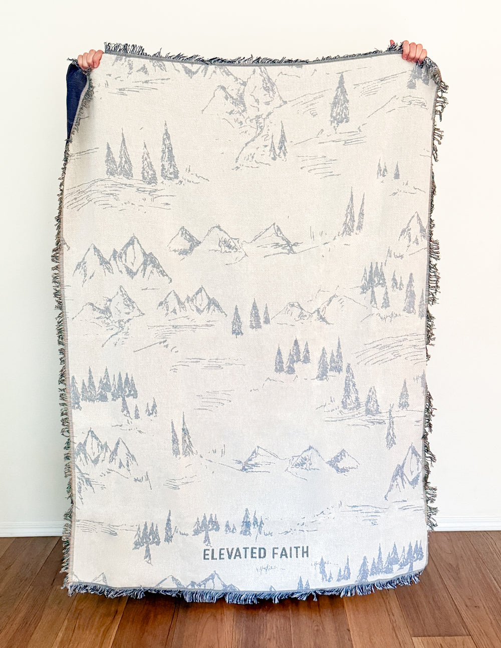 Elevated Faith Mountainscape Throw Blanket - AVBL MRKT (2)