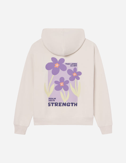 Elevated Faith My Strength Floral Unisex Hoodie - AVBL MRKT (1)