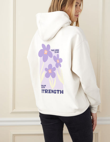 Elevated Faith My Strength Floral Unisex Hoodie - AVBL MRKT (6)