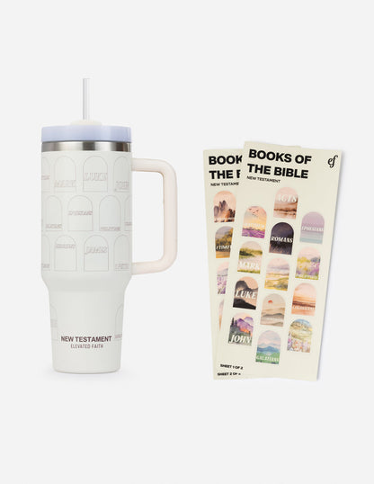 Elevated Faith NT Bible Checklist 40 oz Tumbler - AVBL MRKT (1)