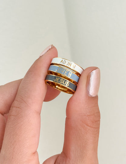 Elevated Faith Names of God Enamel Ring Set - AVBL MRKT (2)