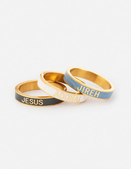 Elevated Faith Names of God Enamel Ring Set - AVBL MRKT (3)