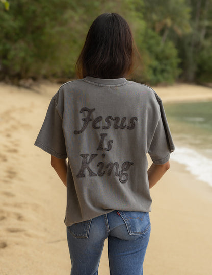 Elevated Faith Not Sorry Jesus Is King Heavyweight Tee - AVBL MRKT (1)