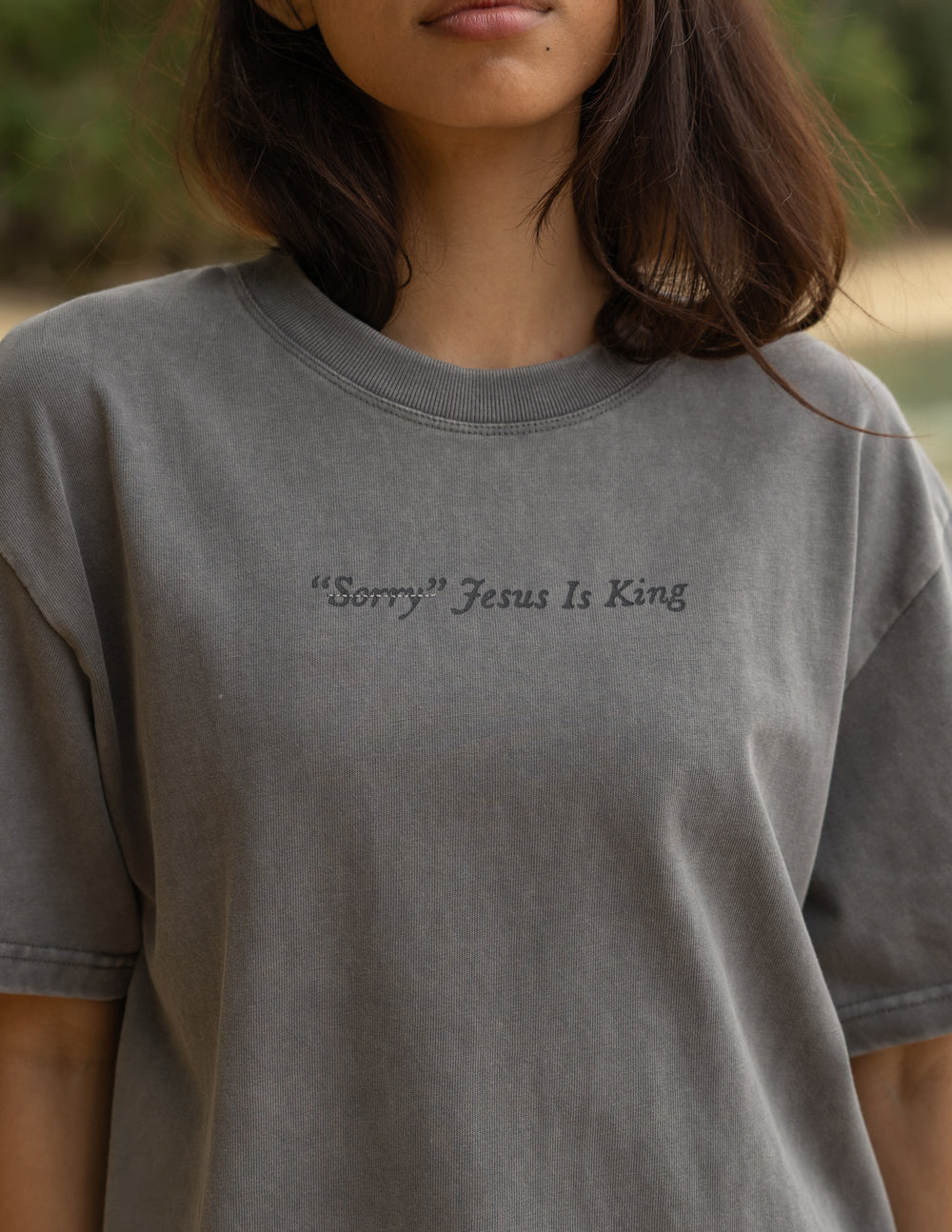 Elevated Faith Not Sorry Jesus Is King Heavyweight Tee - AVBL MRKT (2)