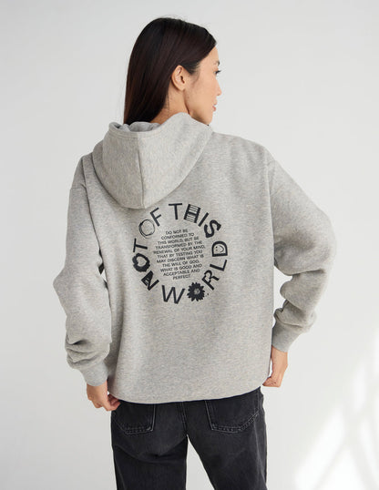 Elevated Faith Not of This World Beige Unisex Hoodie - AVBL MRKT (1)