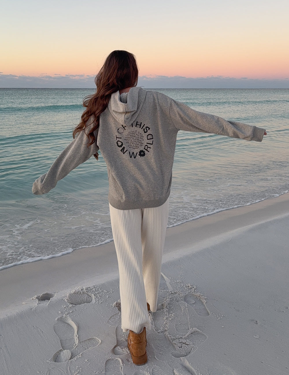 Elevated Faith Not of This World Beige Unisex Hoodie - AVBL MRKT (7)