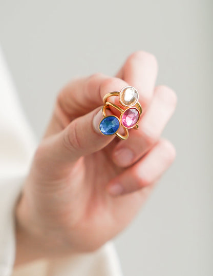 Elevated Faith Ocean Blue Gemstone Ring - AVBL MRKT (2)