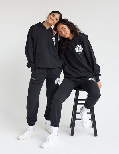 Elevated Faith Our World Needs Jesus Black Unisex Sweatpant - AVBL MRKT (4)