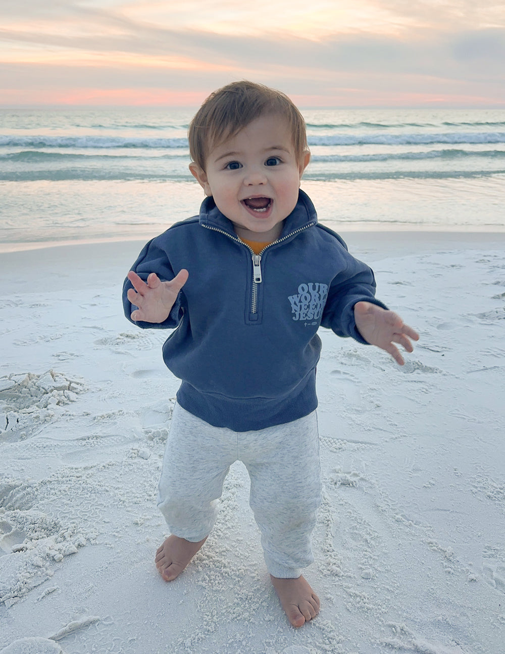 Elevated Faith Our World Needs Jesus Kids Half-Zip - AVBL MRKT (11)