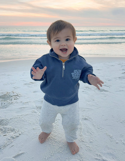 Elevated Faith Our World Needs Jesus Kids Half-Zip - AVBL MRKT (11)