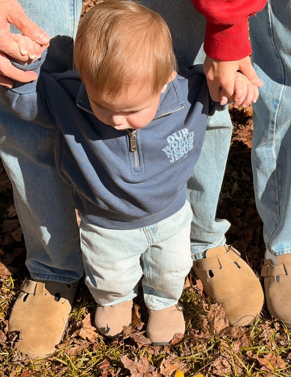 Elevated Faith Our World Needs Jesus Kids Half-Zip - AVBL MRKT (8)