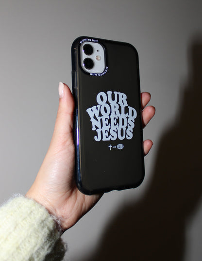 Elevated Faith Our World Needs Jesus Phone Case - AVBL MRKT (4)