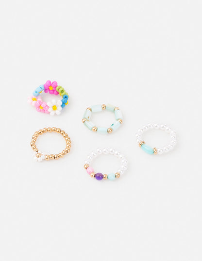 Elevated Faith Pastel Beaded Ring Set - AVBL MRKT (1)