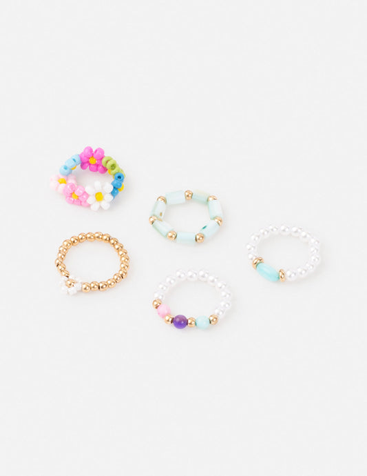 Elevated Faith Pastel Beaded Ring Set - AVBL MRKT (1)