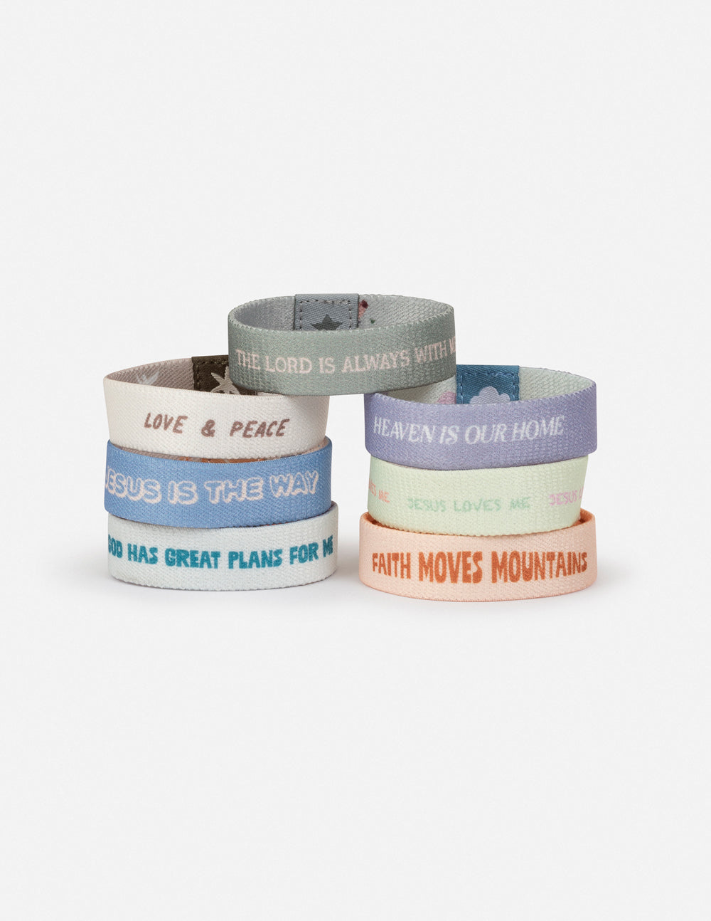 Elevated Faith Pastel Kids Reversible Wristband Pack - AVBL MRKT (1)
