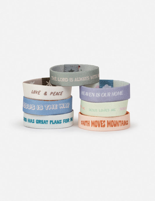 Elevated Faith Pastel Kids Reversible Wristband Pack - AVBL MRKT (1)