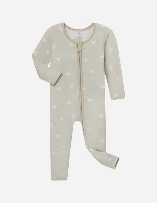 Elevated Faith Peace Bamboo Convertible Footed Onesie - AVBL MRKT (1)