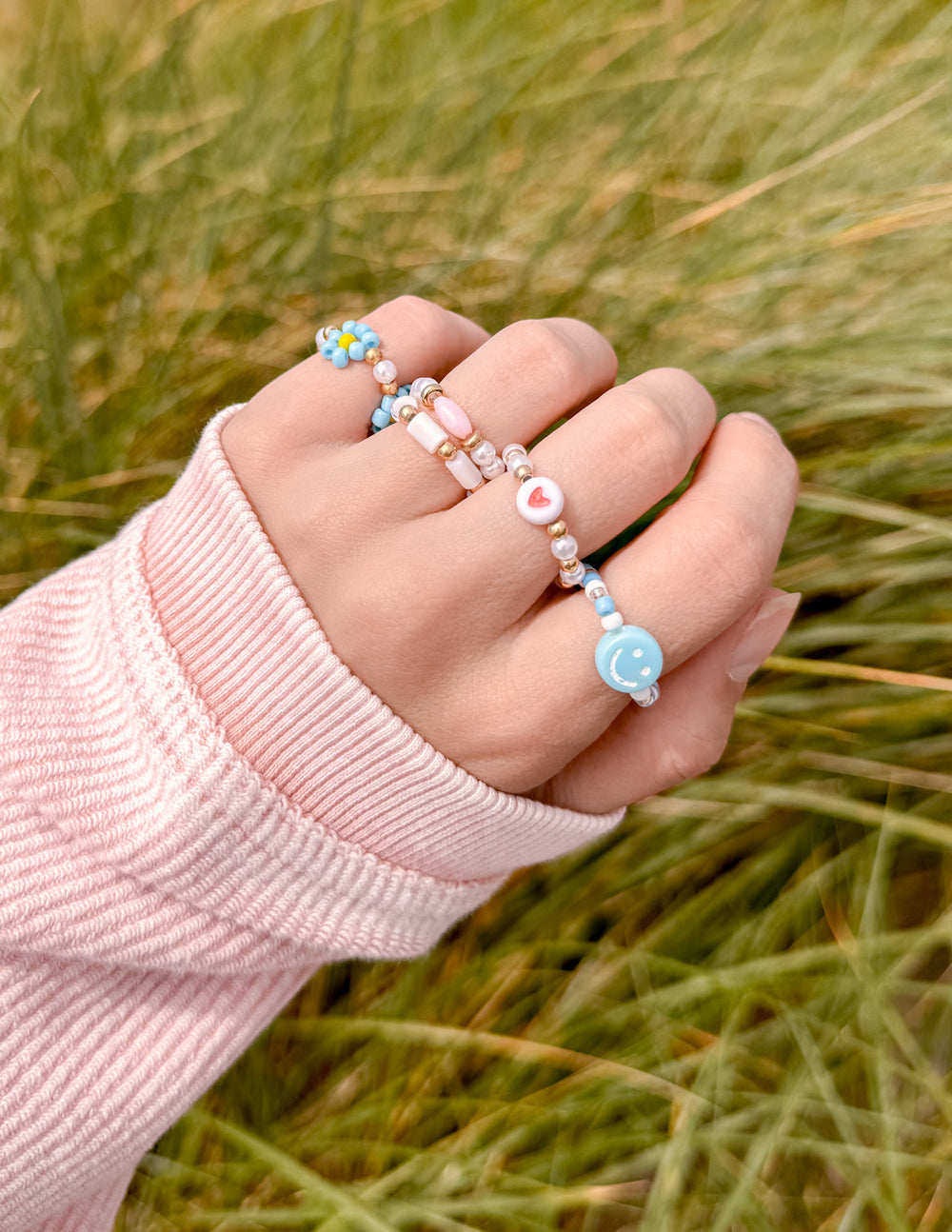 Elevated Faith Peace Beaded Ring Set - AVBL MRKT (2)