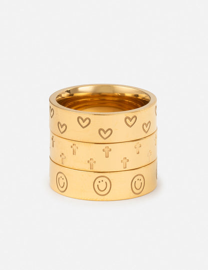 Elevated Faith Peace Engraved Ring Set - AVBL MRKT (1)