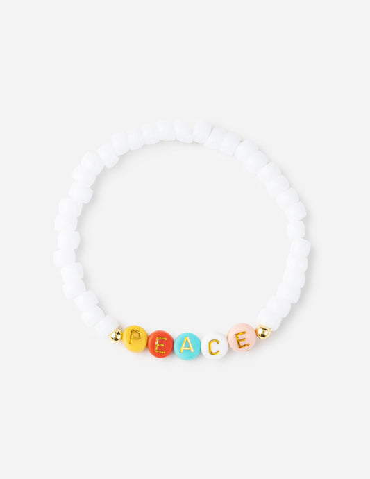 Elevated Faith Peace Multicolored Letter Bracelet - AVBL MRKT (1)