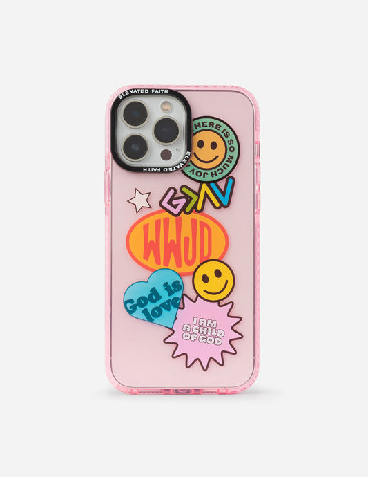 Elevated Faith Pink Sticker Collage Phone Case - AVBL MRKT (1)