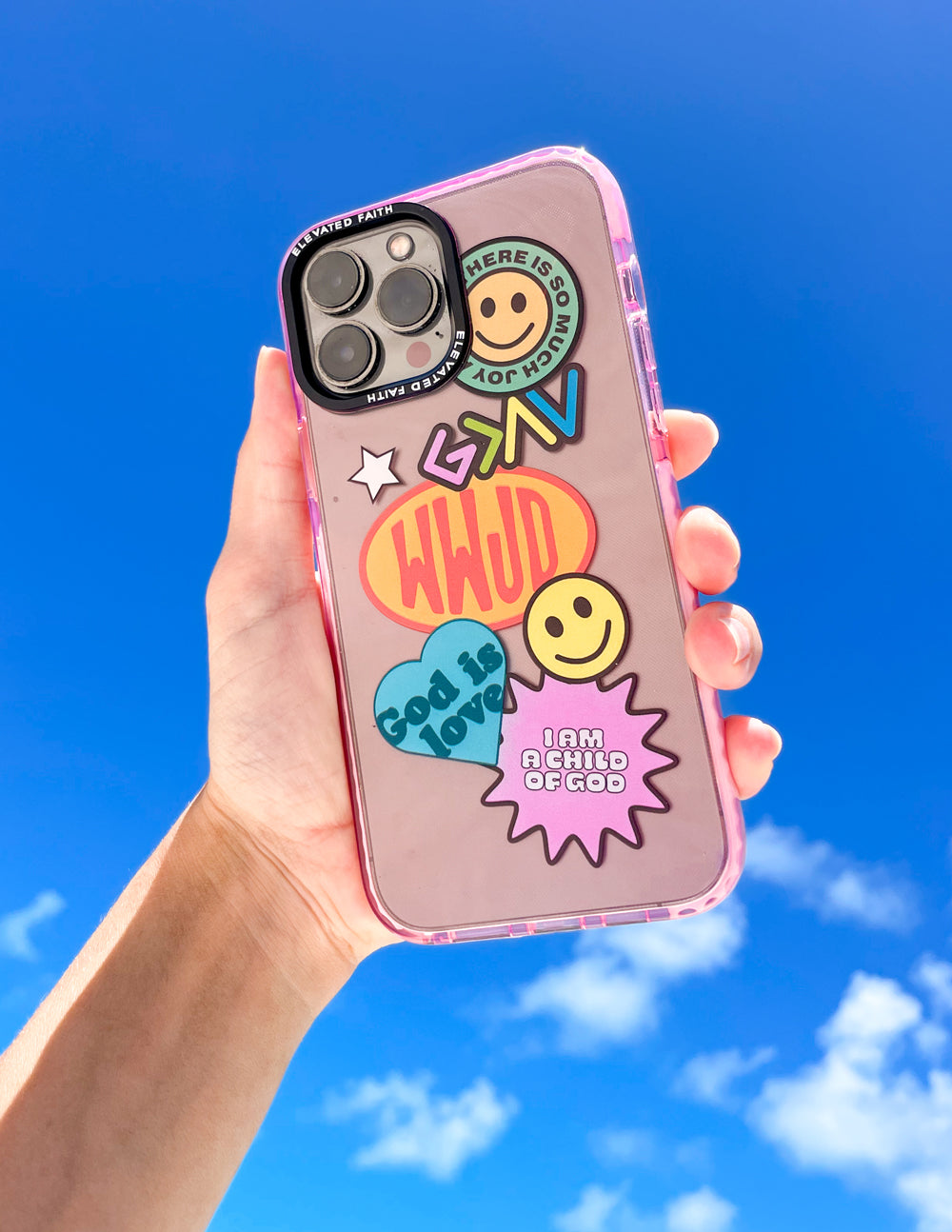 Elevated Faith Pink Sticker Collage Phone Case - AVBL MRKT (2)