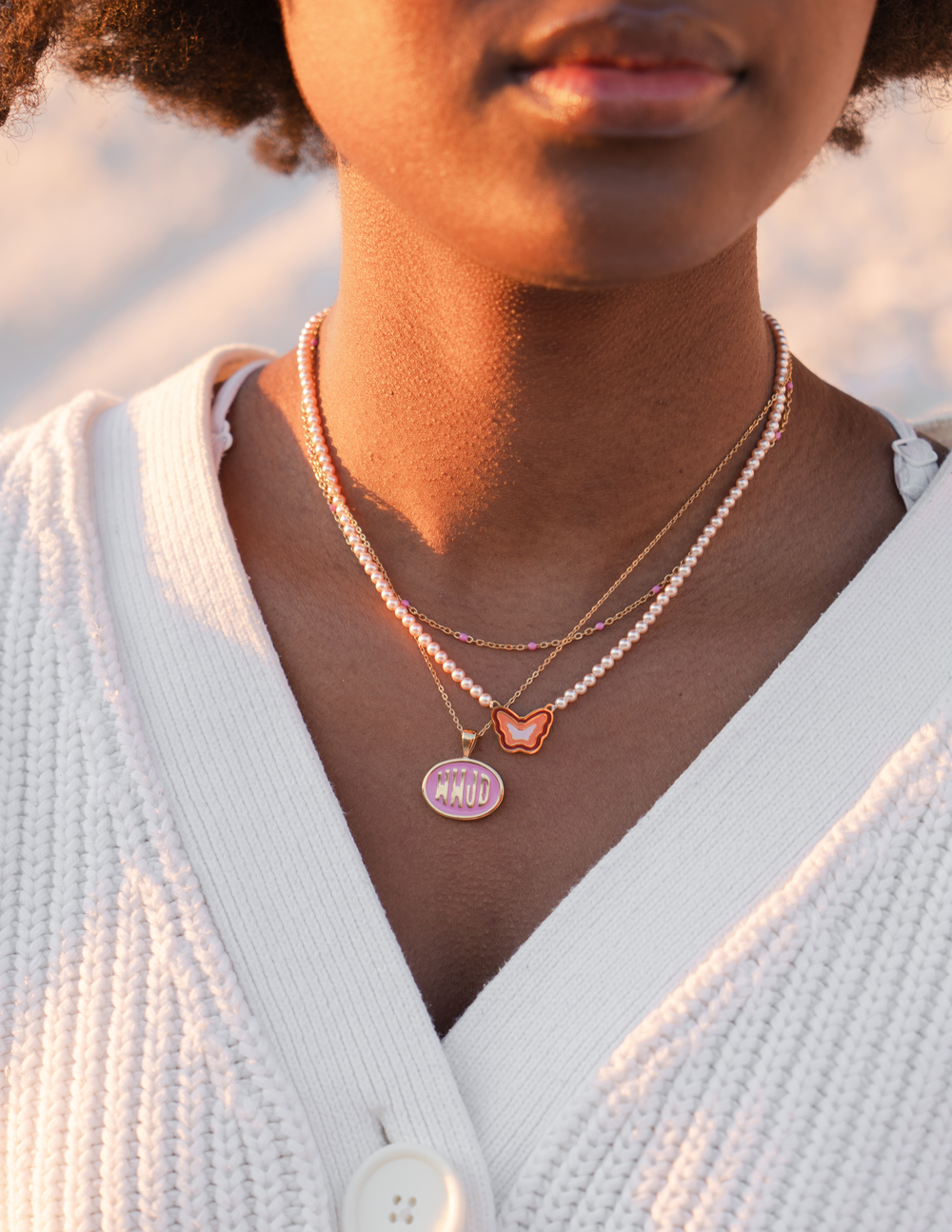 Elevated Faith Pink WWJD Necklace Set - AVBL MRKT (4)