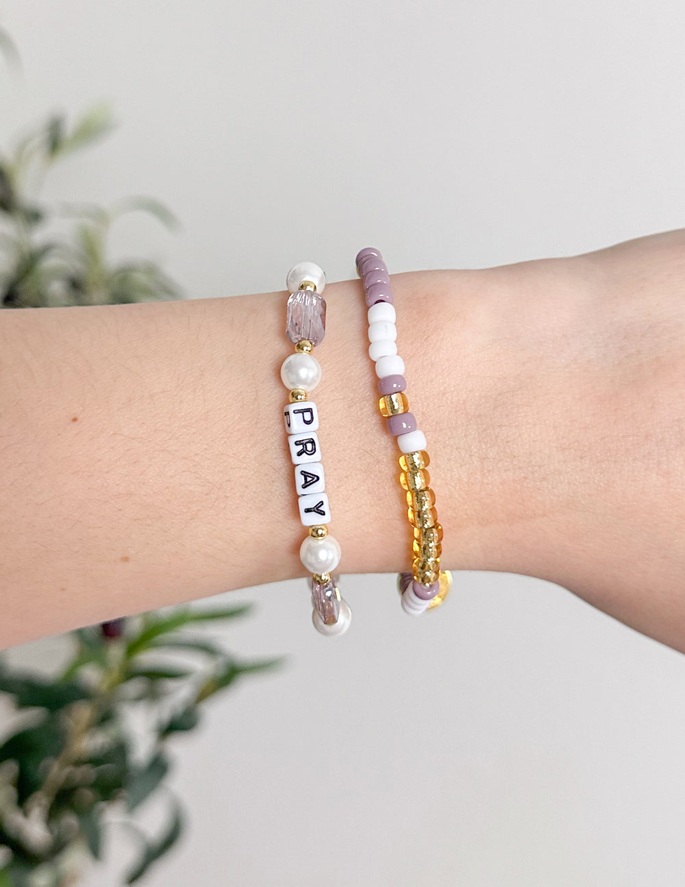 Elevated Faith Pray Pearl Letter Bracelet - AVBL MRKT (3)