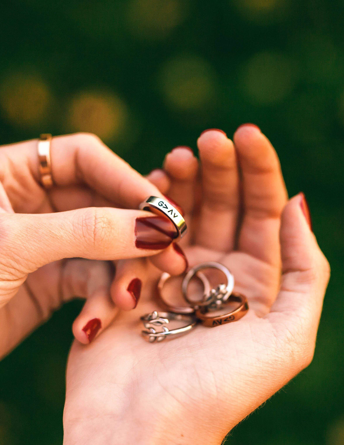 Elevated Faith Rose Gold Highs and Lows Ring - AVBL MRKT (3)