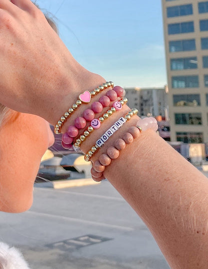 Elevated Faith Rose Quartz Bracelet - AVBL MRKT (2)