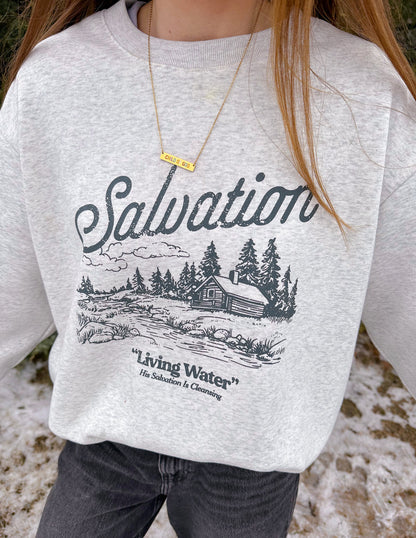 Elevated Faith Salvation Unisex Crewneck - AVBL MRKT (9)