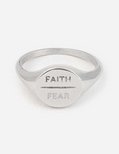 Elevated Faith Silver Faith Over Fear Ring - AVBL MRKT (1)