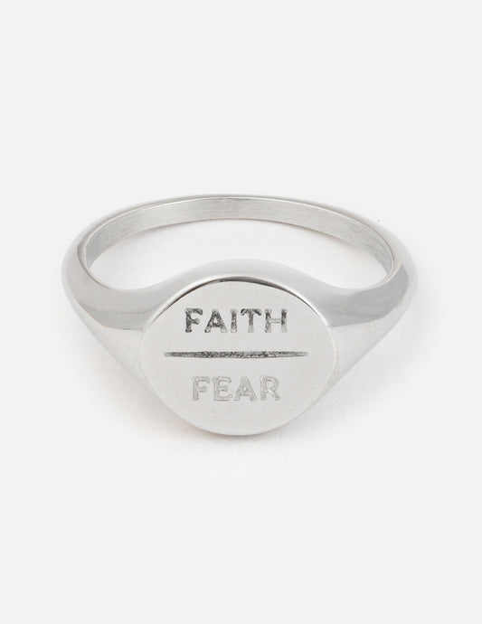 Elevated Faith Silver Faith Over Fear Ring - AVBL MRKT (1)