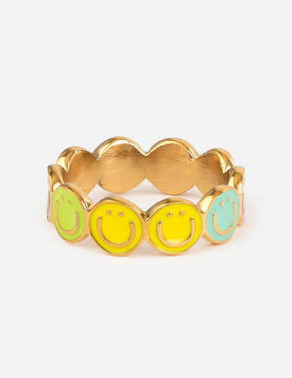 Elevated Faith Smiley Enamel Ring - AVBL MRKT (1)