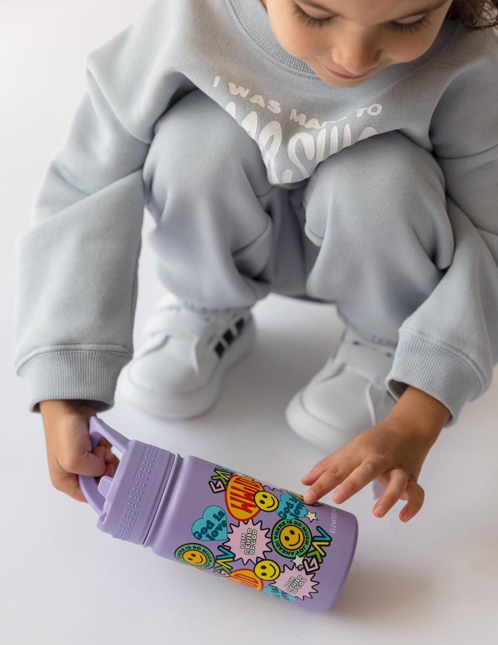 Elevated Faith Sticker Collage Kids Water Bottle - AVBL MRKT (5)