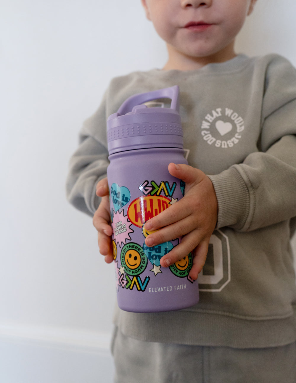 Elevated Faith Sticker Collage Kids Water Bottle - AVBL MRKT (9)