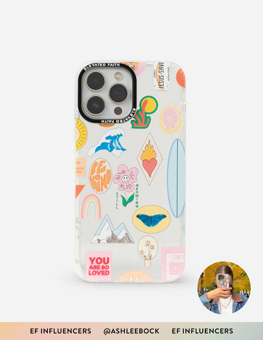 Elevated Faith Sticker Collage x Ashlee Bock Phone Case - AVBL MRKT (1)