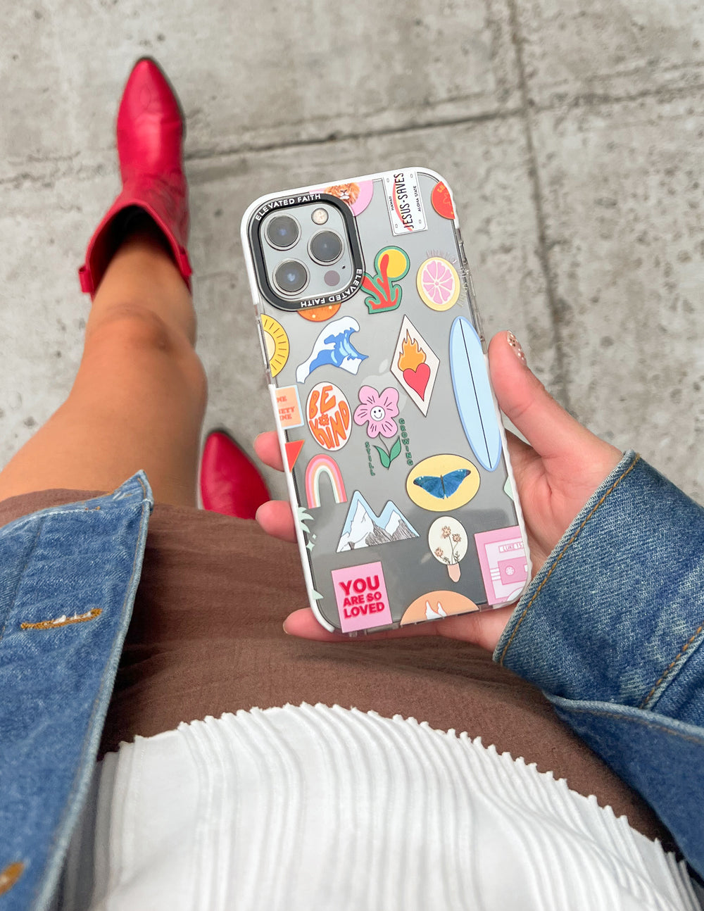 Elevated Faith Sticker Collage x Ashlee Bock Phone Case - AVBL MRKT (3)