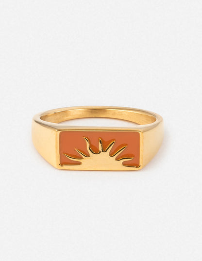 Elevated Faith Sunrise Rectangular Signet Ring - AVBL MRKT (1)